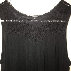 Black lace top